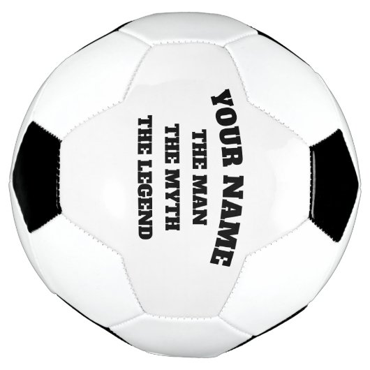 男は伝説の名前をカスタムする神話をおもしろい サッカーボール (回転)