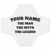 男は伝説の名前をカスタムする神話をおもしろい サッカーボール (フラット)