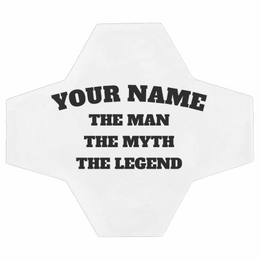 男は伝説の名前をカスタムする神話をおもしろい サッカーボール (フラット)