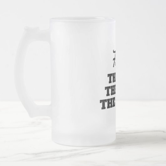 男は伝説の名前をカスタムする神話をおもしろい フロストグラスビールジョッキ (左)