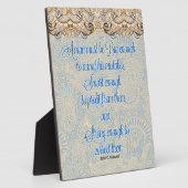 男は十分大きいに違いない フォトプラーク (側面)