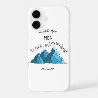 男は岩や山に比べれば何者でもない? iPhoneケース