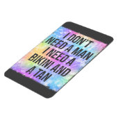 男は必要ない、ビキニとタンクルーズドアが必要 マグネット (左側)