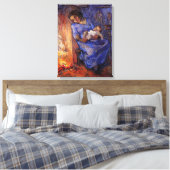 男は海にいるヴィンセント・ヴァン・ゴッホ キャンバスプリント (インサイチュ (寝室))