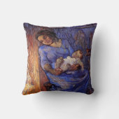 男は海にいるヴィンセント・ヴァン・ゴッホ クッション (裏面)