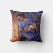 男は海にいるヴィンセント・ヴァン・ゴッホ クッション (正面)