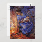 男は海にいるヴィンセント・ヴァン・ゴッホ ポストカード (正面/裏面)