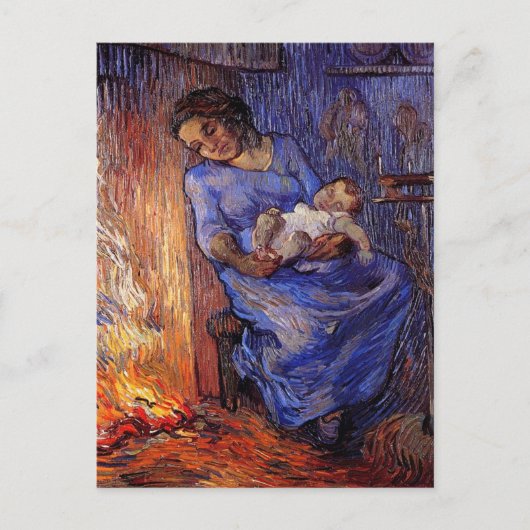 男は海にいるヴィンセント・ヴァン・ゴッホ ポストカード (正面)