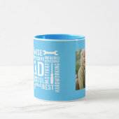 男は神話のパパ伝説の写真カスタムMag マグカップ (中央)