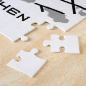 男は花嫁にプロポー結婚ズ – おもしろい ジグソーパズル (側面)