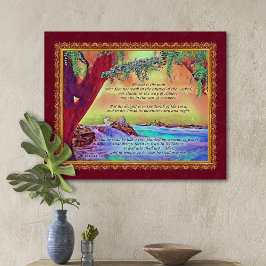 男は賛美木の詩篇1を伸ばしたようなものだ キャンバスプリント