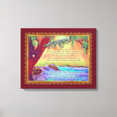 男は賛美木の詩篇1を伸ばしたようなものだ キャンバスプリント (正面)