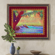 男は賛美木の詩篇1アートのプリントのよう