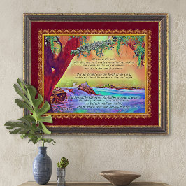 男は賛美木の詩篇1アートのプリントのよう ポスター