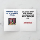 男は酒の水色に似ている カード (内部)