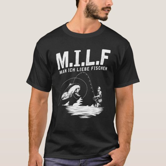 男は釣りが好き 釣り人 釣り & ルアー Tシャツ (正面)