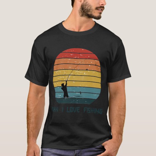 男は魚が大好き Tシャツ (正面)