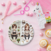 男は、女性ver.一紙プレート ペーパープレート (パーティー)