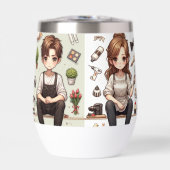 男は、女性ver.1つのウォーターボトル (正面)