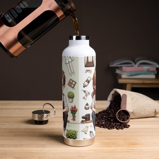 男は、女性ver.1つのウォーターボトル ウォーターボトル (コーヒー)