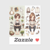 男は、女性ver.1カットカスタムビニールのシール シール (シート)