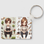 男は、女性ver.1キーチェーン キーホルダー (正面)