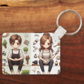 男は、女性ver.1キーチェーン キーホルダー (正面)