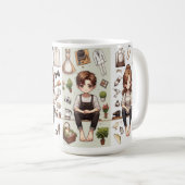 男は、女性ver.1マグカップ コーヒーマグカップ (正面右)