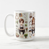 男は、女性ver.1マグカップ コーヒーマグカップ (左)