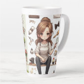 男は、女性ver.1ラテマグカップ カフェラテマグ (右アングル)