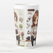 男は、女性ver.1ラテマグカップ カフェラテマグ (正面)