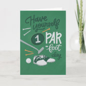 男または女のゴルフ誕生日カードとユーモア カード (正面)