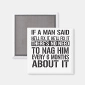 男もしが直すって言ってたから直すよ マグネット (正面/裏面)