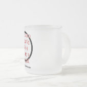 男もしは月経が有る フロストグラスマグカップ (正面右)