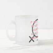 男もしは月経が有る フロストグラスマグカップ (左)