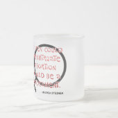 男もしは月経が有る フロストグラスマグカップ (中央)