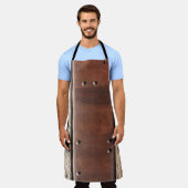 男らしいエプロン保護の鎧は茶色 エプロン (着用した状態)