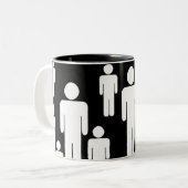 男らしいコーヒー ツートーンマグカップ (正面左)