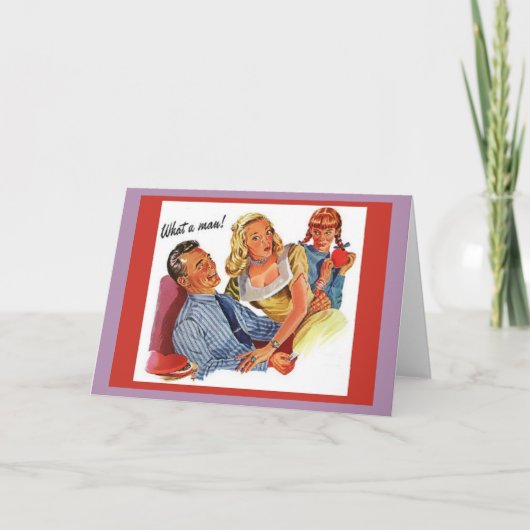 男らしいバレンタインデー シーズンカード (正面)