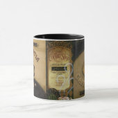 男らしいヴィンテージのラテのトリオ マグカップ (中央)