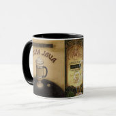 男らしいヴィンテージのラテのトリオ マグカップ (正面左)