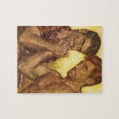 男らしい人の腕の格闘 ジグソーパズル (横)