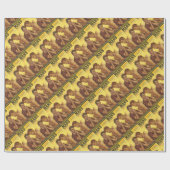 男らしい人の腕の格闘 ラッピングペーパー (フラット)