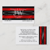 男らしい弁護士弁護士のモノグラム 名刺 (正面/裏面)