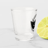 男らしい独身パーティーの口ひげショットグラス ショットグラス (左)