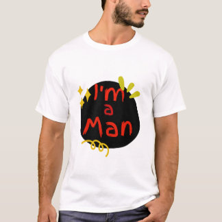 男らしい男が男らしいことをする Tシャツ