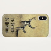 男らしい白い尾ラバシカの木びき台の雌ジカ Case-Mate iPhoneケース (裏面(横))