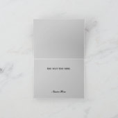 男らしい金属の一見はメッセージカード感謝していしています サンキューカード (内部)