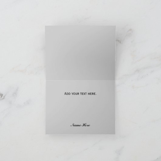 男らしい金属の一見はメッセージカード感謝していしています サンキューカード (内部)