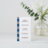 男らしい青および灰色は名刺を平方します 名刺 (スタンド正面)